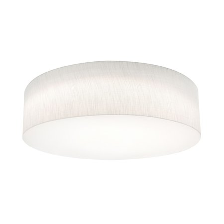 AFX Anton 24in. LED Flush Mount, Linen White Shade ANF2432L5AJUD-LW